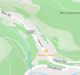 map for Pontrhydyfen RFC