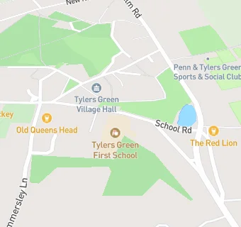 map for Tylers Green First School