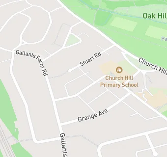 map for Church Hill School