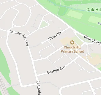 map for Church Hill Junior School