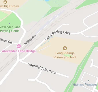 map for Long Ridings Primary School