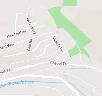 map for Aberllechau Primary School