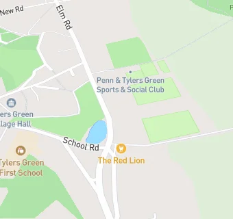 map for Penn and Tylers Green Sports and Social Club