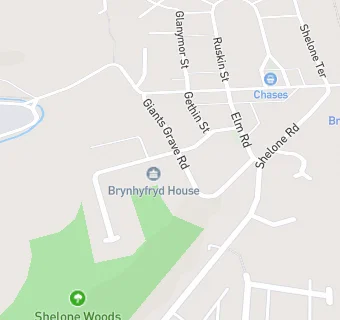 map for Brynhyfryd Primary School