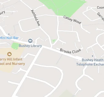 map for Bushey Fish Bar