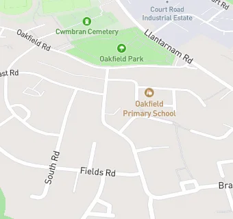 map for Oakfield Chinese Takeaway