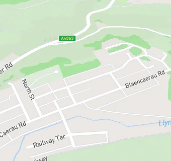 map for Blaencaerau Junior School