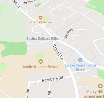 map for Ashfield Junior School