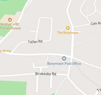 map for Bonymaen Chip Bar