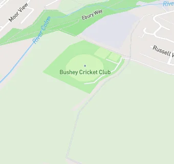 map for Bushey Cricket Club