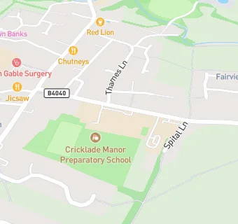 map for Cricklade Manor Prep