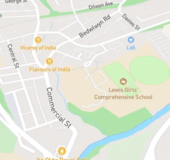 map for Lewis Girls' Comprehensive School