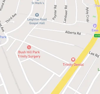 map for Trinity Dental Practice