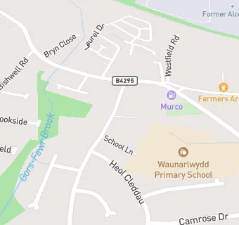 map for Waunarlwydd Primary School