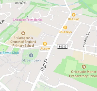 map for The Cricklade Cake House