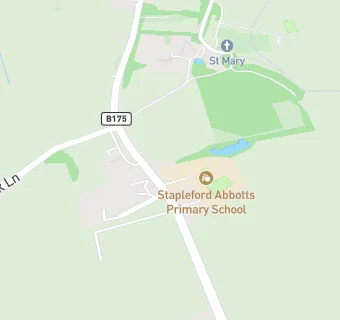 map for Stapleford Abbotts Primary School