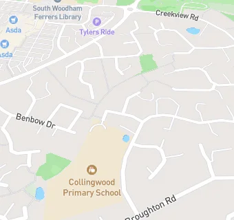 map for Collingwood Primary School