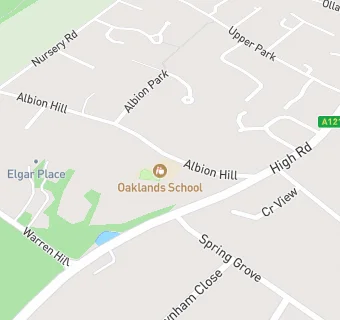 map for Oaklands School