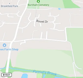 map for Burnt Mill Cottage