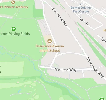 map for Grasvenor Avenue Infant School