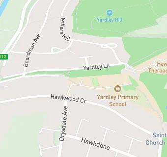 map for Yardley Primary School