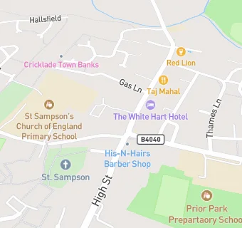 map for The Vale Hotel