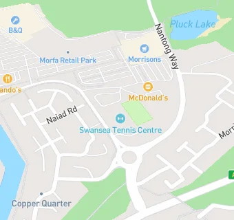 map for Swansea Tennis Centre