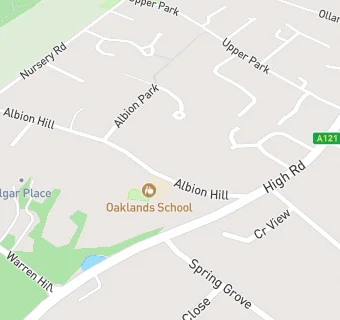 map for Oaklands School