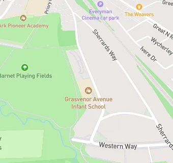 map for Grasvenor Avenue Infant School