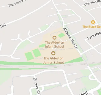 map for The Alderton Junior School