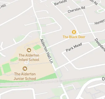 map for Alderton  Infants & Junior School