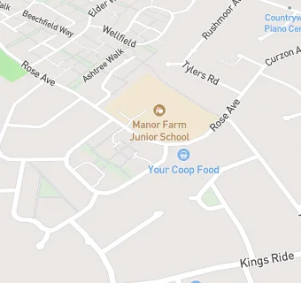 map for Manor Farm Junior School