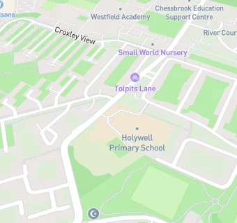 map for Holywell Primary School