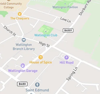 map for Watlington Pharmacy