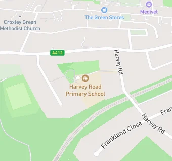 map for Harvey Road Primary School