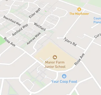 map for Manor Farm Junior School