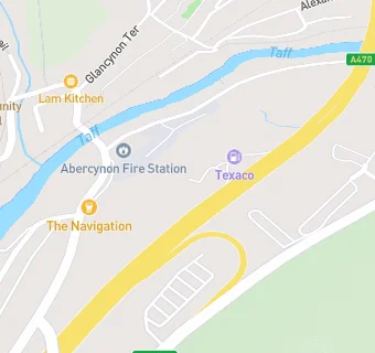 map for FS600 Abercynon Service Station