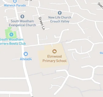 map for Elmwood Primary School