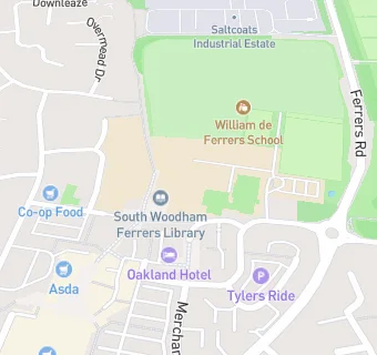 map for William de Ferrers School