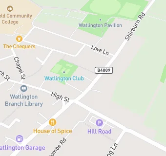 map for Watlington Dental Centre