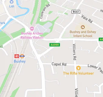 map for The Railway Arms