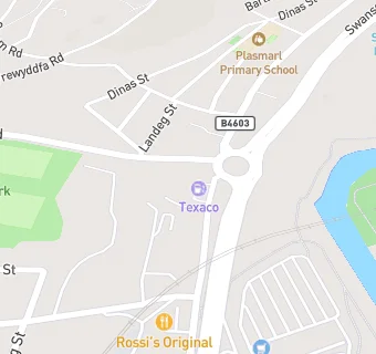 map for Tawe Texaco Service Station