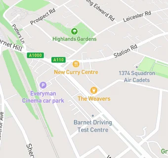 map for Barnet Grills And Restaurant