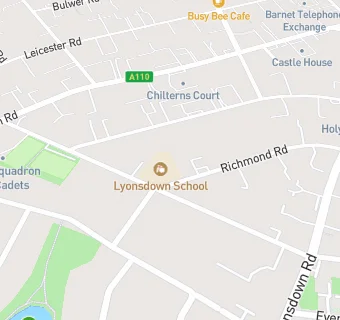 map for Lyonsdown School