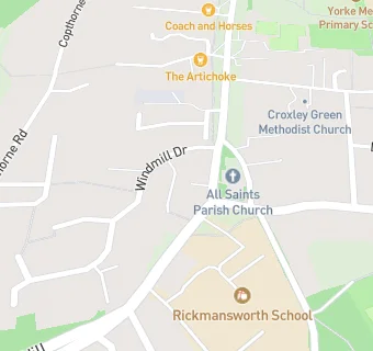 map for Croxley Sandwich Bar