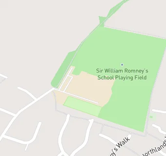 map for Sir William Romney's School