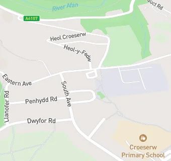 map for Croeserw Youth Club