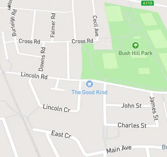 map for Bush Hill Park Off-Licence