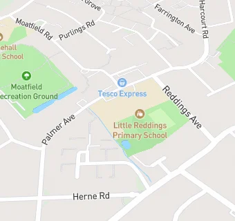 map for Little Reddings Primary School