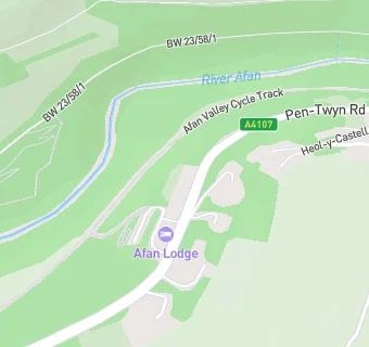 map for Duffryn Afan Primary School